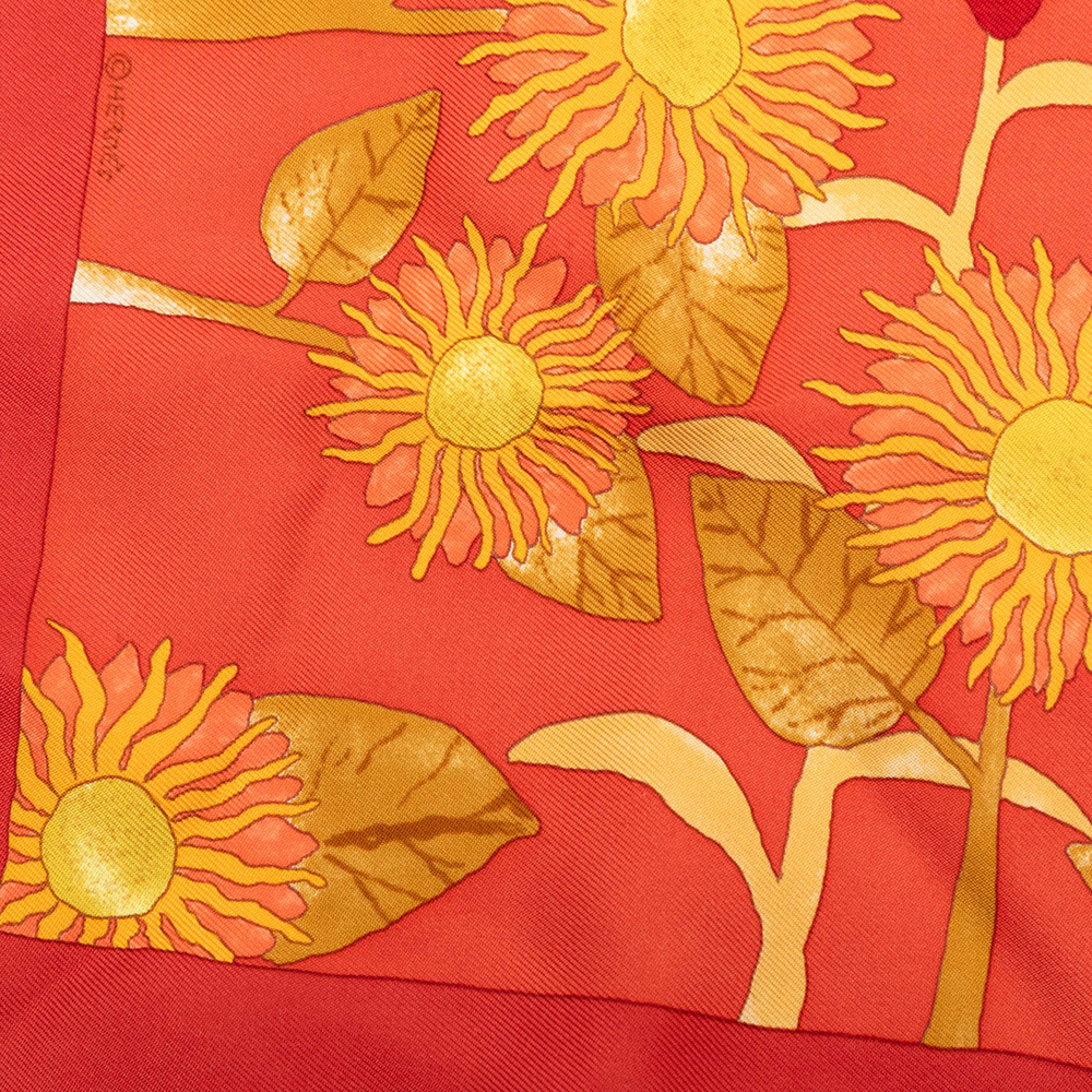 Pre-Loved Hermes Tourne Sols Silk Handkerchief - Picture 2 of 6